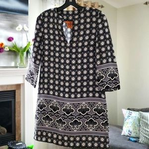Tory Burch Long-Sleeved Printed Tunic, Size 2